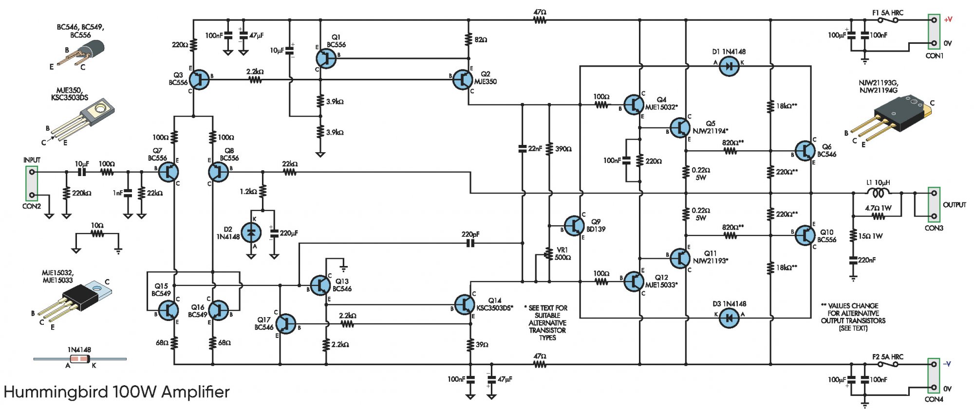 The Hummingbird Audio Amplifier (cir) - Practical Electronics 09.2022.jpg