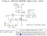 Однотактный усилитель Хьюстона класса А на 2SK1058 MOSFET.JPG