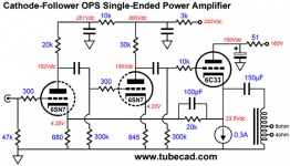 6C33 6SN7 Cathode-Follower OPS Single-Ended Power Amplifier.png